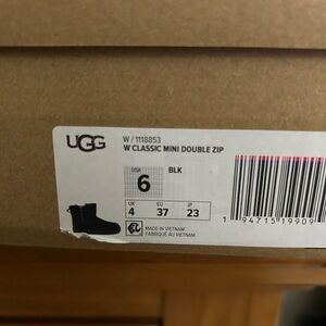 UGG Black Mini Double Zip Boots